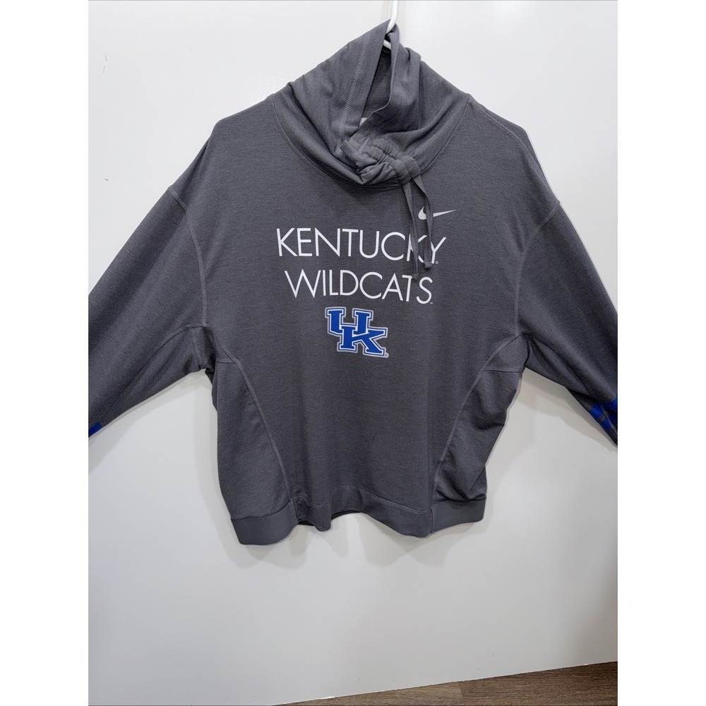 Kentucky Wildcats Sweatshirt Women Size XL Extra Large Gray Spell Out NIKE